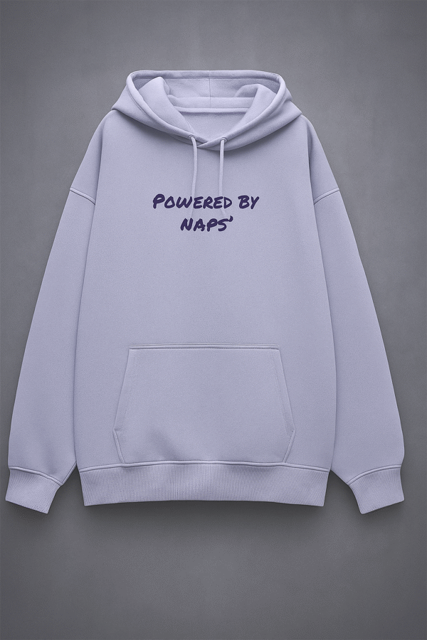 Powered By Naps (Unisex Oversized Hoodie) (Lavender)