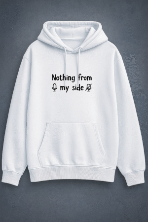 ChatGPT Image Nov 8, 2025, 03_01_25 PM Nothing From My Side (Unisex Oversized Hoodie) (White)